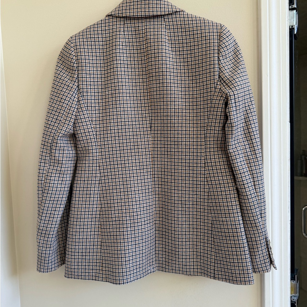 J crew NWT SIZE 2 Checked Blazer with Button Closure - Picture 2 of 6